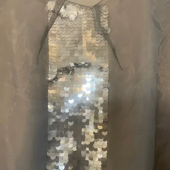 Simply Vera Vera Wang sequined tank w/ tulle overlay size XL - Picture 2 of 13